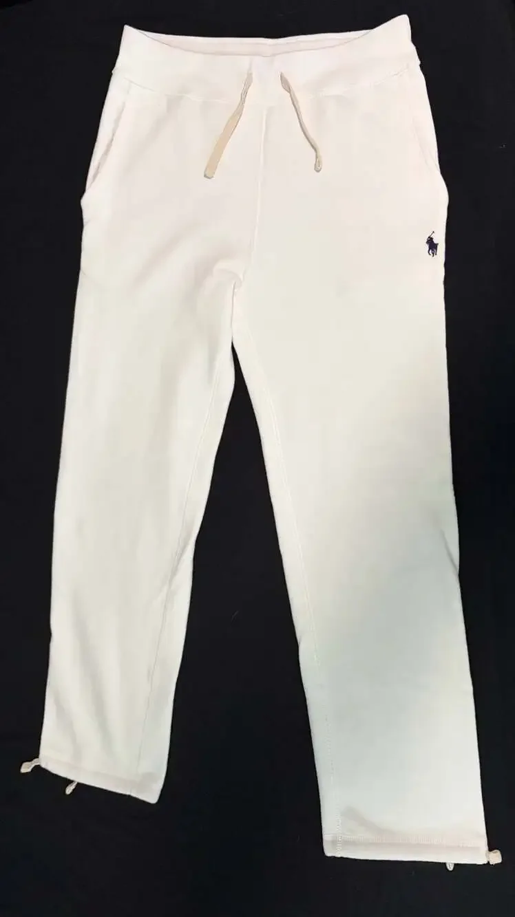 Polo Ralph Lauren Drawstring Fleece Sweatpants in White